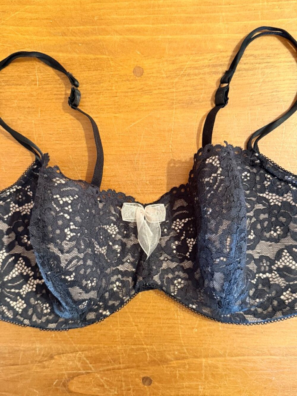 b.tempt’d by Wacoal Ciao Bella Lace Balconette Bra 38DD/38E Black - never worn